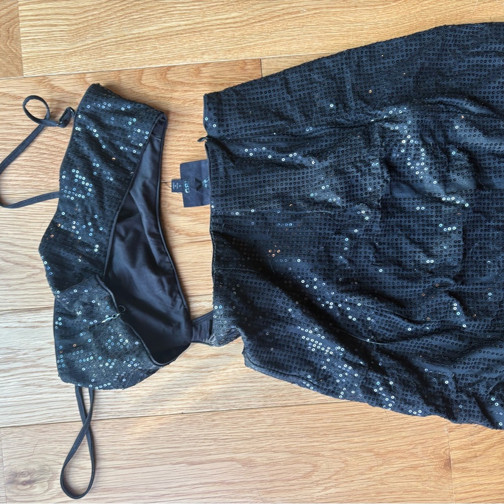 Black Sequin NBD Minidress
